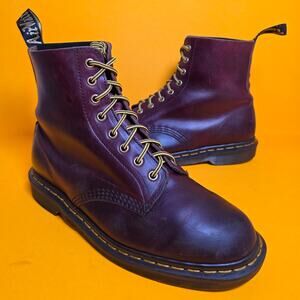 Dr Martens 1F66 1460 Pascal MIE England Horween Burgundy Leather Boots UK9 US10